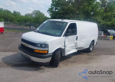 2021 Chevrolet Express Cargo Rwd 2500 Regular Wheelbase Wt from USA, damaged, VIN 1GCWGAF72M1208980